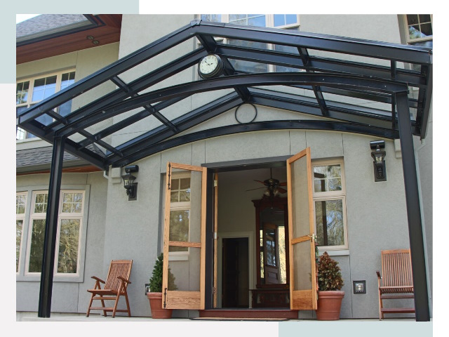 Козырьки металлические в Ногинске