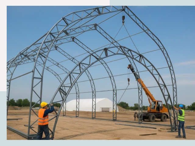 Монтаж ангаров в Ногинске от 608 руб. - Надежно и быстро