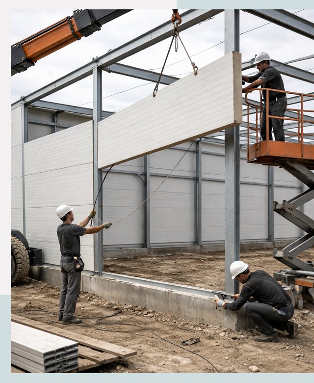 Строительство складов из сэндвич панелей в Ногинске под ключ