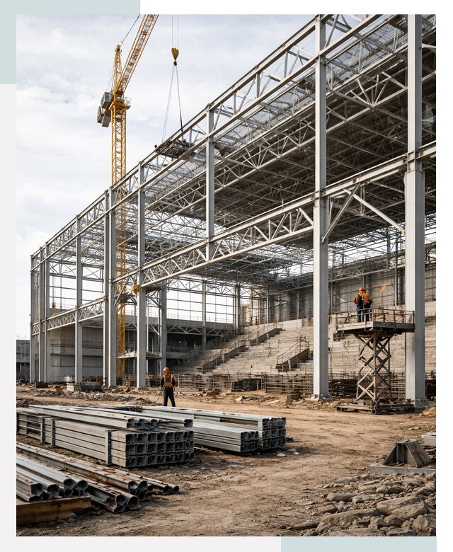 Строительство спортивных комплексов в Ногинске от 30393 р. | СтальСтрой-Нгн